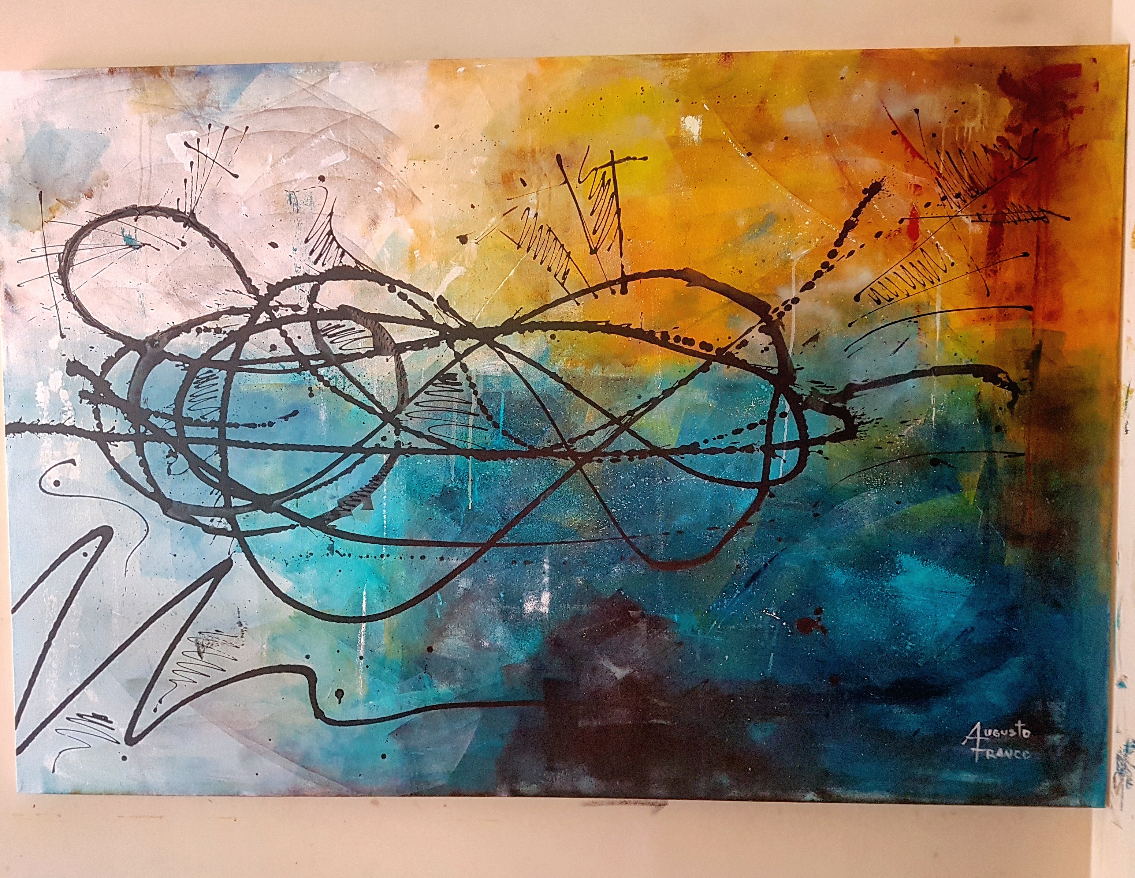 Quadro das cores 180x90cm