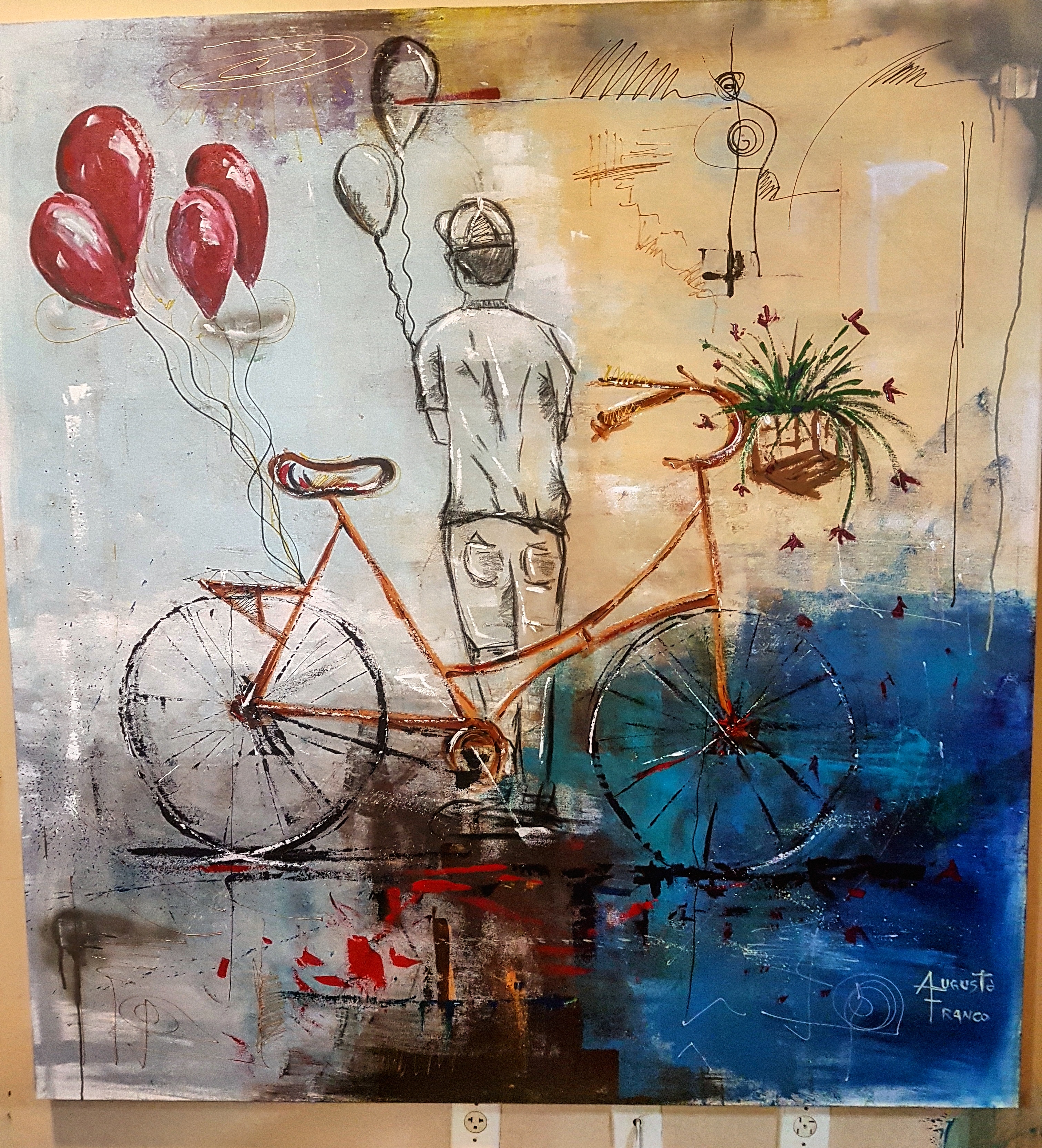 O Menino e o Balão 150x150cm
